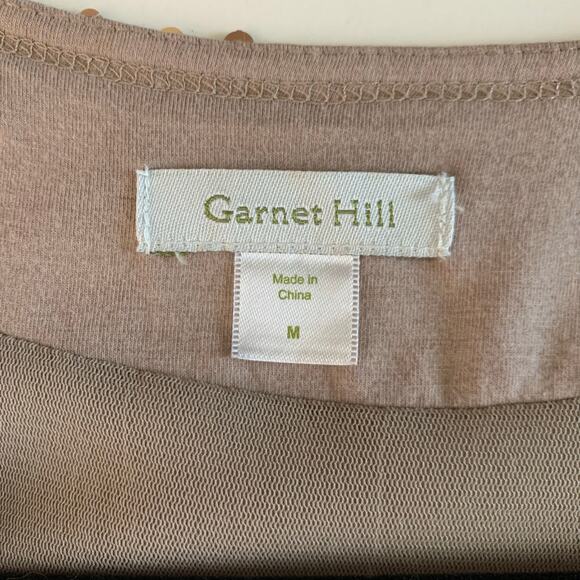 GARNET HILL Dress‎ Medium Knit Maxi Sequin Crossover Bust Elastic Waist Leg Slit - Picture 11 of 14